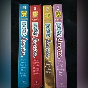 Dork Diaries Series by Rachel Renee Russell (Set of 4) books 5-8